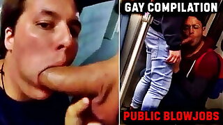 Hot GAY COMPILATION OF Public BLOWJOBS! 2022