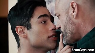 Hot gay student professor to fuck him - old & young