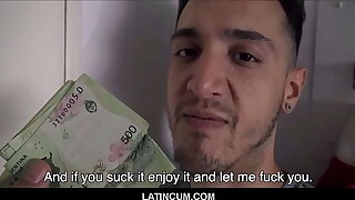 Straight Latino Old egg Offered Cash For Gay Sex Video POV