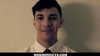 Two Hot Twink Mormon Boys Fucked Upon Shower While Records