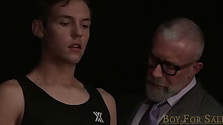 BoyForSale - Dominant daddy turns grandson into whimpering slave